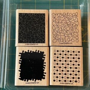 Stampin' Up! “By Design” Patterned Wooden Stamp Set